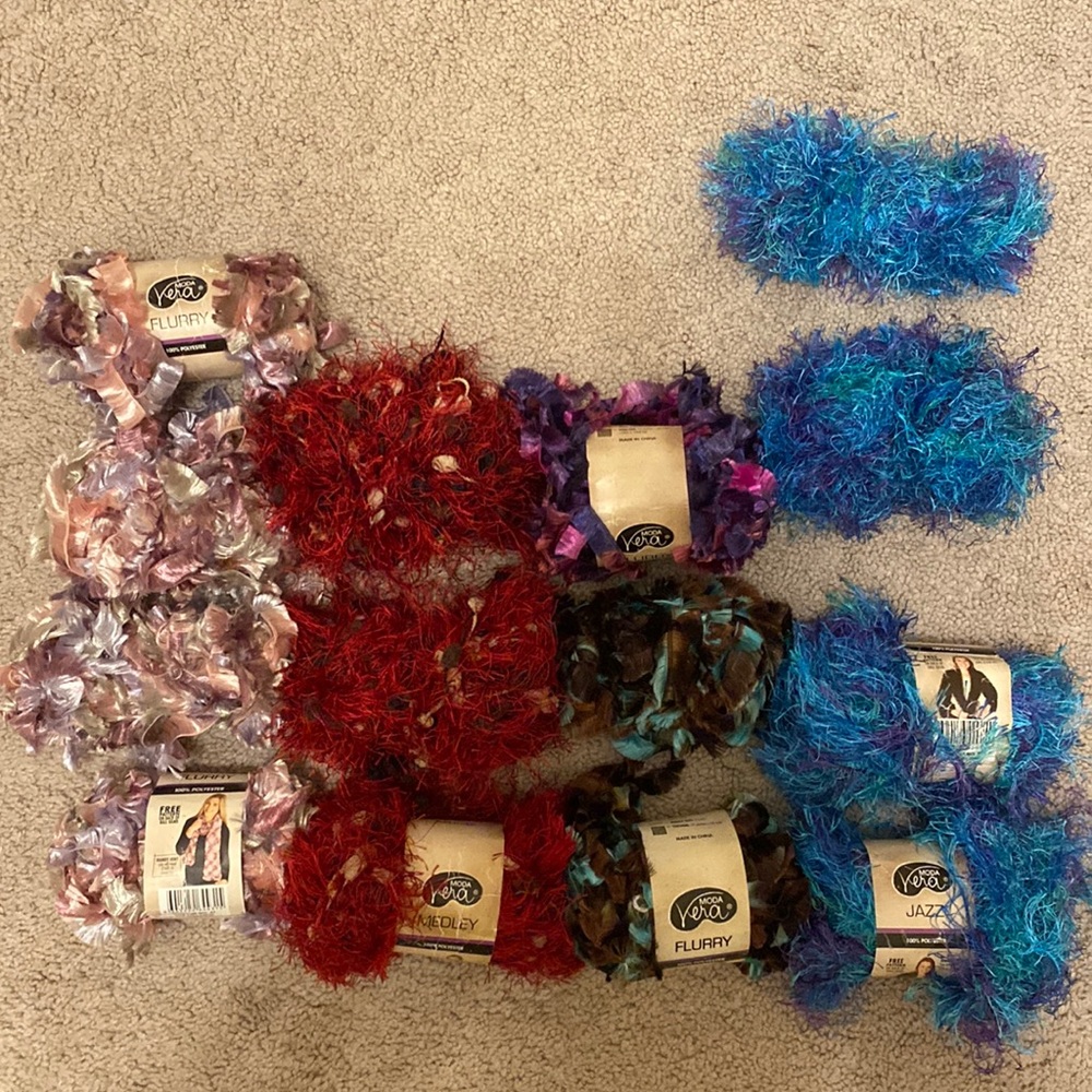 MODA VERA Furry Yarn Bundle | FLURRY, MEDLEY, JAZZ